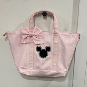 Stoney Clover Lane Tote Bag with Bow and Mickey Outline Logo